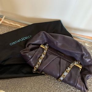 Beautiful eggplant colored leather purse